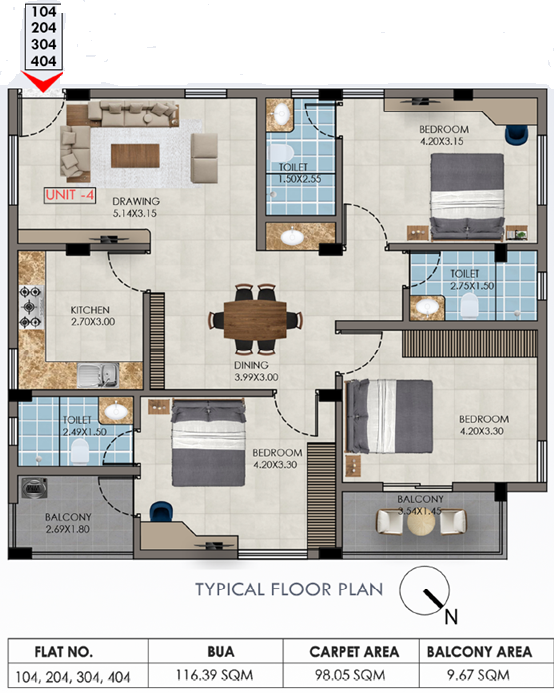 Studio Flat